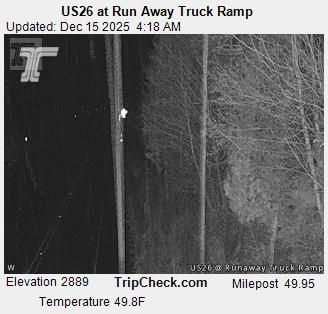 Government Camp: US26 at Run Away Truck Ramp