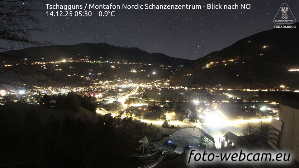 Gemeinde Tschagguns: Tschagguns - Montafon Nordic Schanzenzentrum - Blick nach NO
