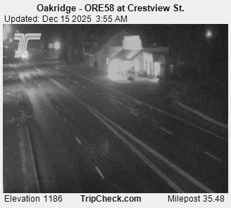 Oakridge: ORE58 at Crestview St