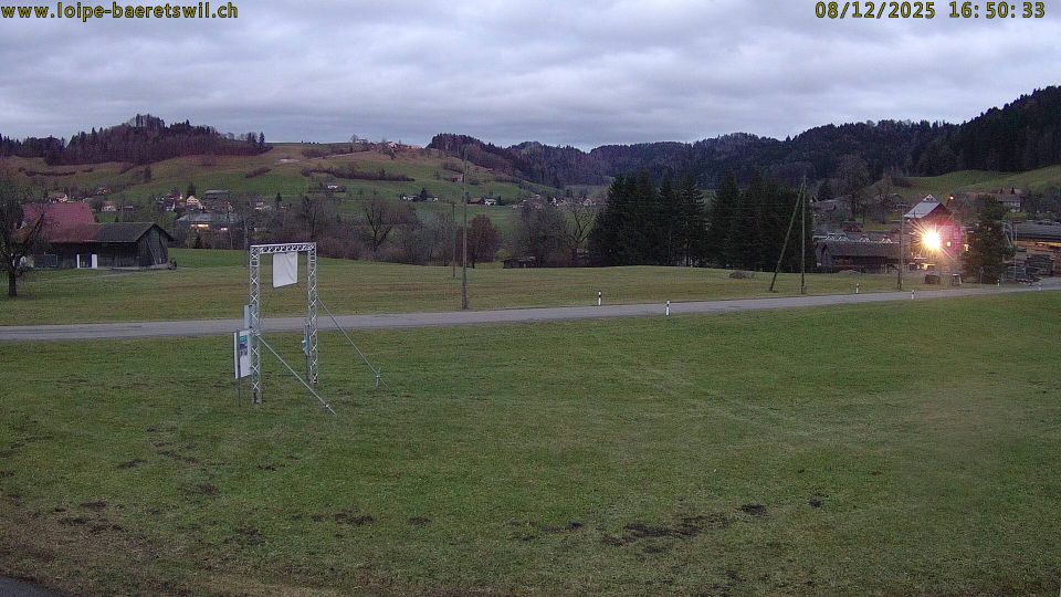 Baretswil: Zürich, Schweiz: Langlaufloipe