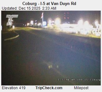 Coburg: I-5 at Van Duyn Rd