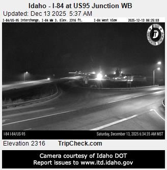Fruitland: Idaho - I-84 at US95 Junction WB