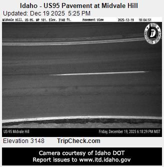 Midvale: Idaho - US95 Pavement at - Hill