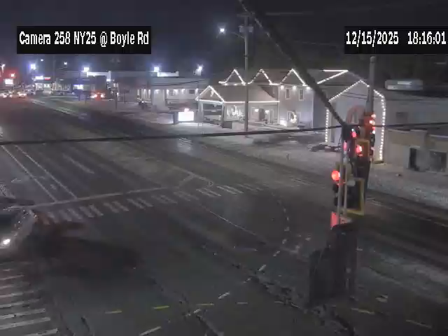 Lake Grove: NY 25 Westbound at Boyle Road