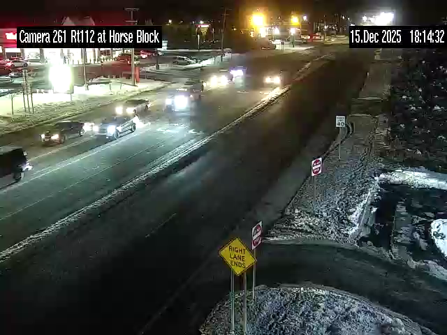 Bellport: NY 112 Northbound at Horseblock Road (CR 16)