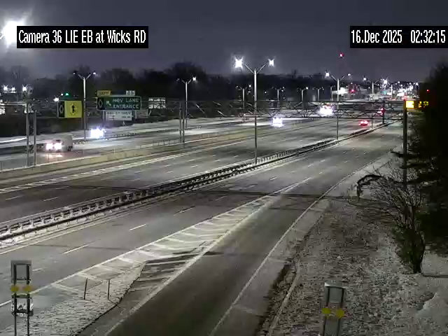 Brightwaters › East: I-495 at Wicks Road Eastbound CD Rd