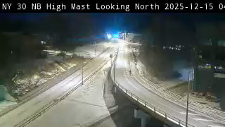 South Amsterdam › South: NY 30 SB High Mast Looking North