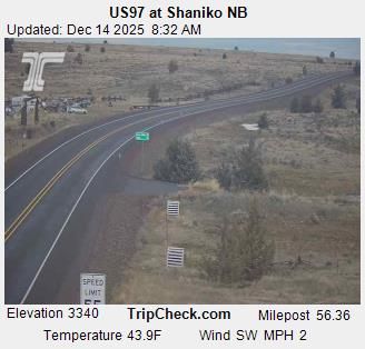 Shaniko: US97 at - NB