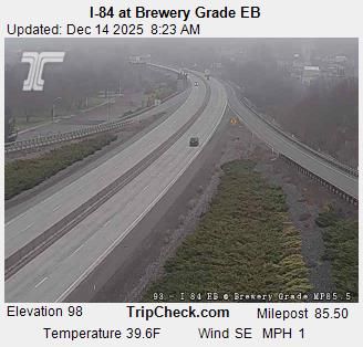The Dalles: I-84 at Brewery Grade EB