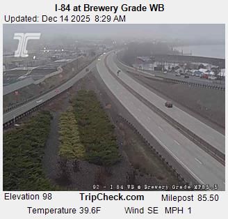 The Dalles: I-84 at Brewery Grade WB