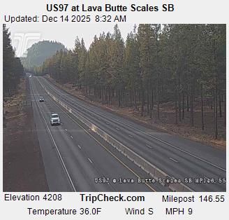 Bend: US97 at Lava Butte Scales SB