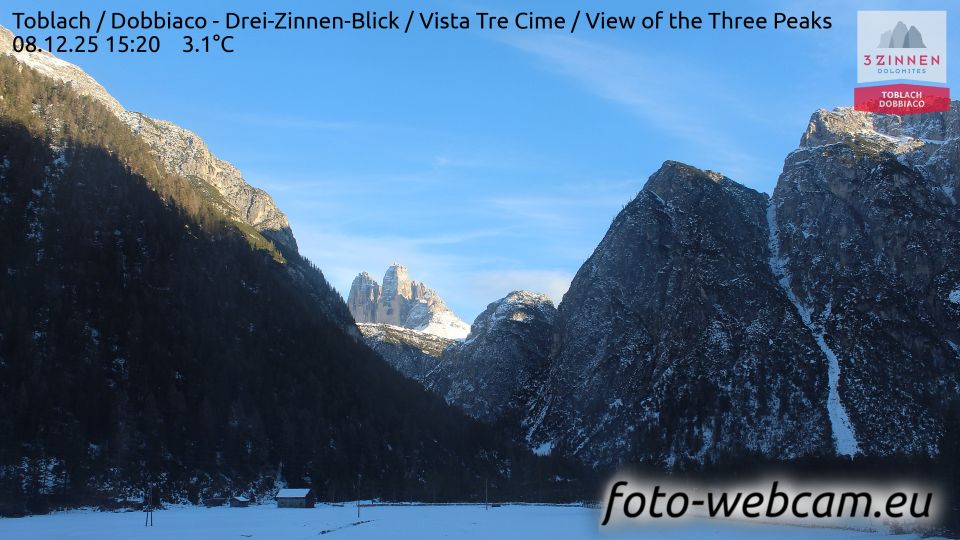 Toblach - Dobbiaco: Drei-Zinnen-Blick - Vista Tre Cime - View of the Three Peaks