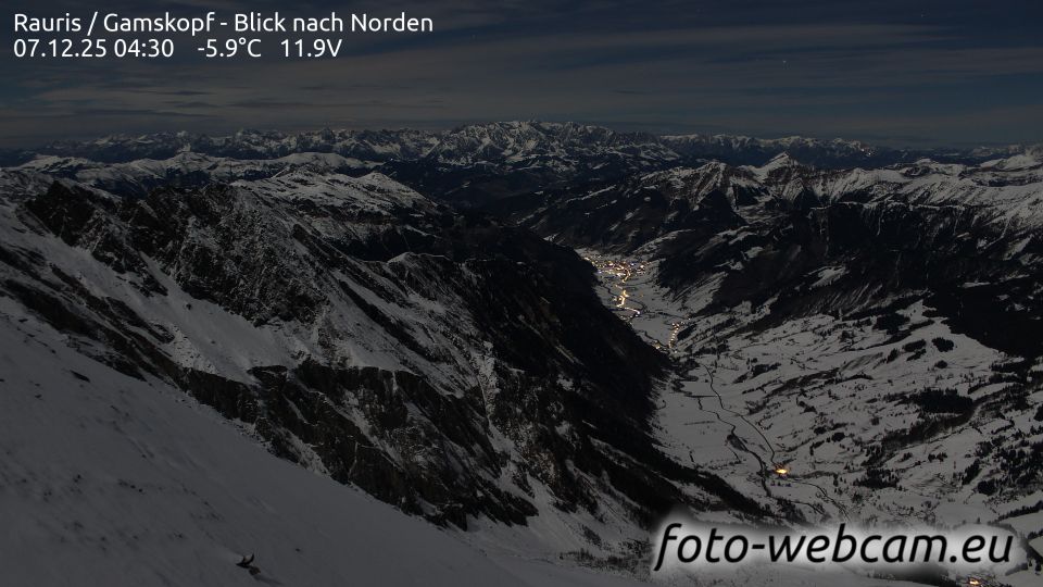 Rauris: Gamskopf - Blick nach Norden