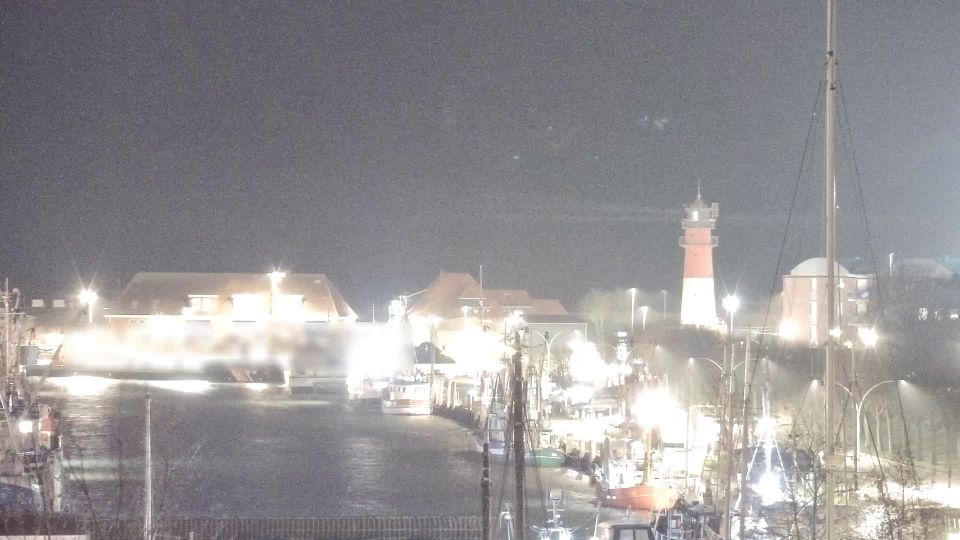 Busum: Livespotting - Webcam am tideabhängigen Museumshafen in