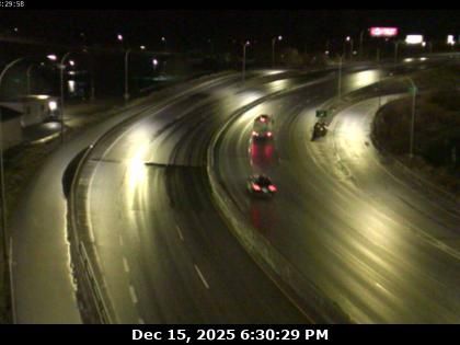 West Kelowna › West: WR Bennett Bridge west end, connecting Kelowna and - looking west