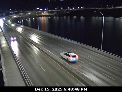 West Kelowna › West: WR Bennett Bridge mid-span, connecting Kelowna and - looking west