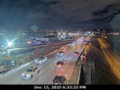 Surrey: Bridgeview › East: Pattullo Bridge in Surrey at the south end, looking east