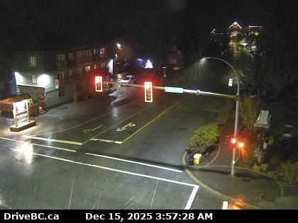 Whistler Resort Municipality: Whistler Creekside › West: Highway 99 at Lake Placid Road in Whistler, looking west