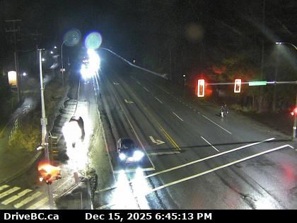 Whistler Resort Municipality: Whistler Creekside › South: Highway 99 at Lake Placid Road in Whistler, looking south