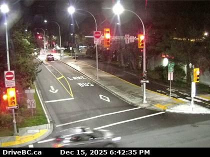 Saanich › East: Highway 17 (Patricia Bay Highway) at Ravine Way, looking east