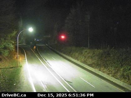 Harrison Hot Springs › East: Highway 1 near Herrling Island, looking east