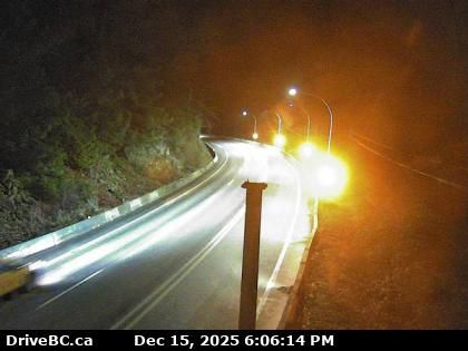 Harrison Hot Springs › West: Highway 1 near Herrling Island, looking west
