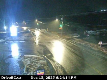 Elkford › North: Highway 43 at Fording River Road in - looking north