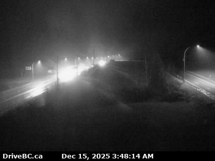 Harrison Hot Springs › East: Highway 1 westbound at Herrling Island overpass, looking east