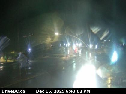 Elkford › West: Highway 43 at Fording River Road in - looking west