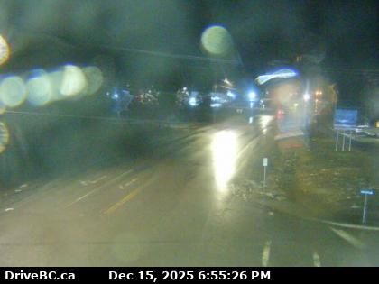 Elkford › South: Highway 43 at Fording River Road in - looking south