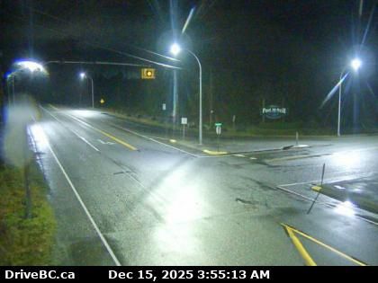 Alert Bay › West: Highway 19 at Campbell Way in Port McNeill, looking west