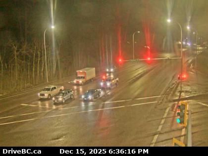 Prince George › East: Highway 97 at Highway 16 junction in - looking southbound on Highway 97