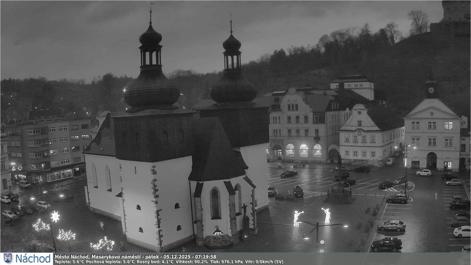 Nachod: Masarykovo náměstí - Náchod Castle