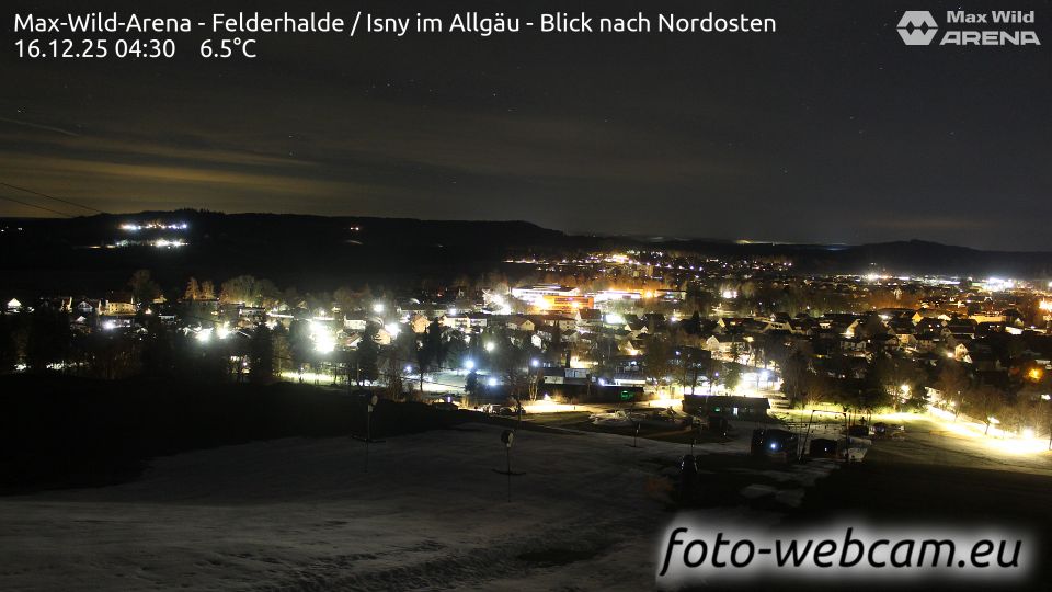 Isny im Allgau: Max-Wild-Arena - Felderhalde - Blick nach Nordosten