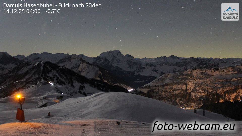 Gemeinde Damuls: Damüls Hasenbühel - Blick nach Süden