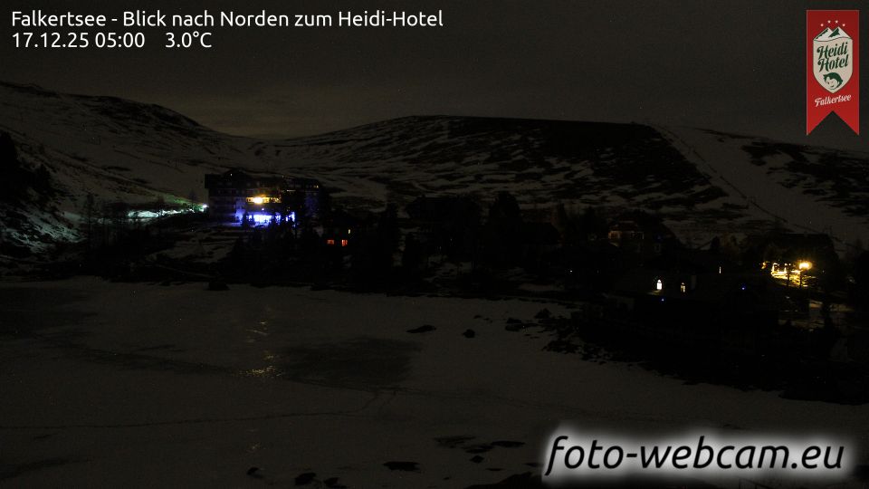 Reichenau: Falkertsee - Blick nach Norden zum Heidi-Hotel