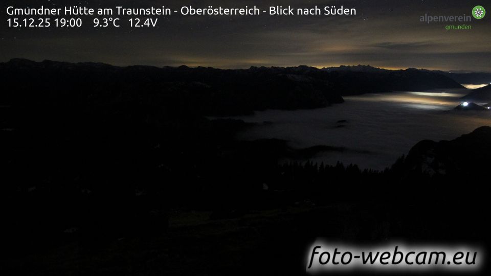 Gmunden: Gmundner Hütte am Traunstein - Oberösterreich - Blick nach Süden