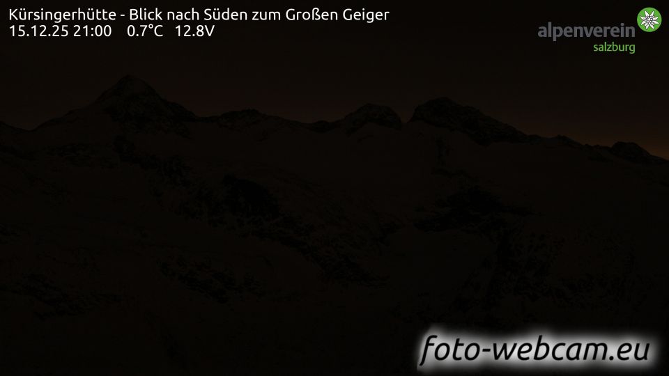 Marktgemeinde Neukirchen am Grossvenediger: Kürsingerhütte - Blick nach Süden zum Großen Geiger