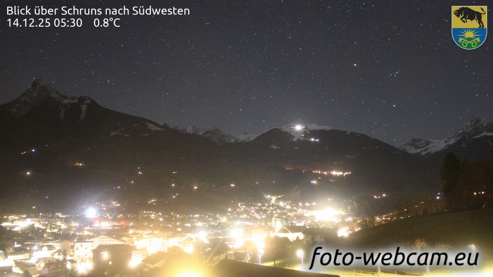Schruns: Blick über - nach Südwesten