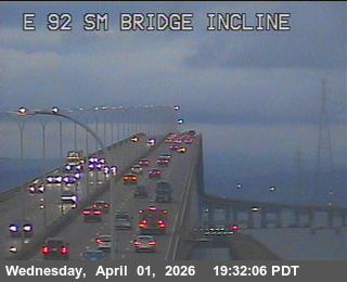 Foster City › East: TVE02 - SR-92 : San Mateo Bridge Incline