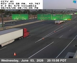 Riverside › South: I-215 : (61) 0.2 Miles S of Columbia