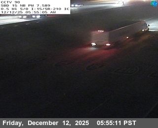 Fontana › North: I-15 : (90) 0.5 Miles S of I-210