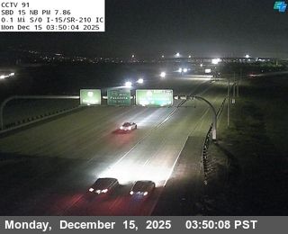 Fontana › North: I-15 : (91) 0.1 Miles S of I-210