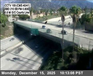 Upland › East: I-210 : (109) 0.8 Miles East of County Line