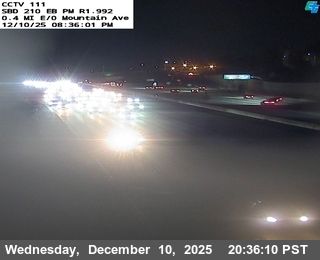 Upland › East: I-210 : (111) 0.4 Miles East of Mountain