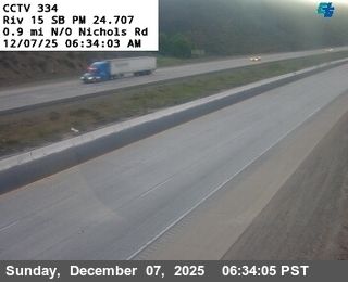 Lake Elsinore › South: I-15 : (334) 0.9 Miles North of Nichols Road