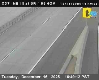 San Diego › North: C037) NB 15 : SR-163 South End HOV