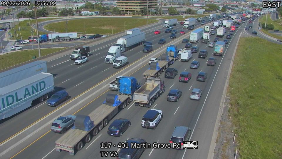 Etobicoke: Highway 401 near Martin Grove Road