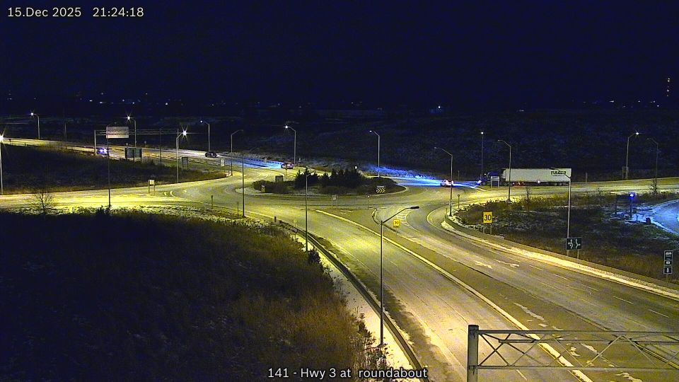 Tecumseh: Highway 401 near Highway 3 Roundabout