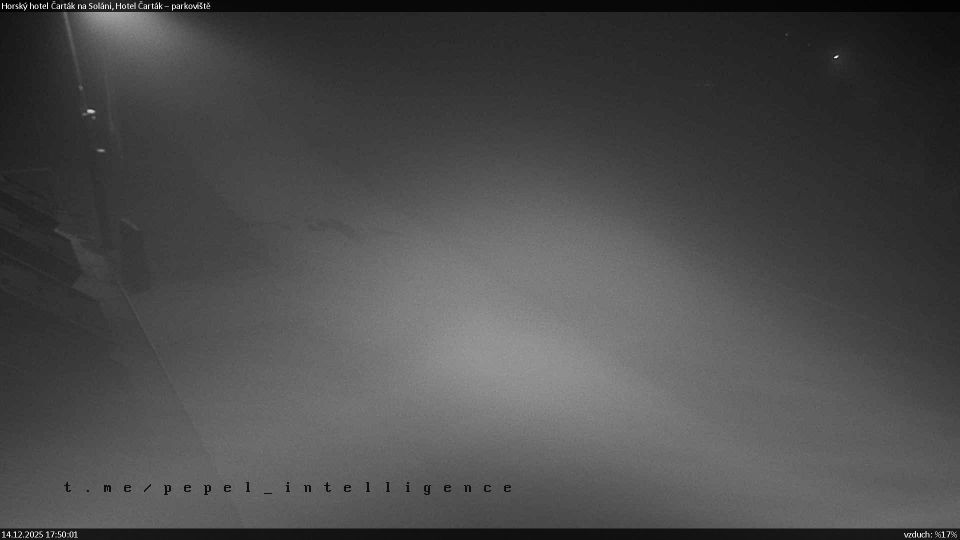 Hutisko-Solanec: Solanec pod Solanem: Horský hotel Čarták na Soláni - Hotel Čarták - parkoviště